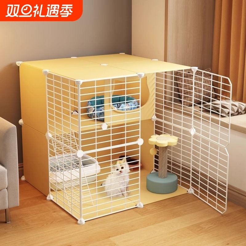猫笼子家用室内一体猫屋带超大自由空间猫柜不占地猫别墅宠物笼子