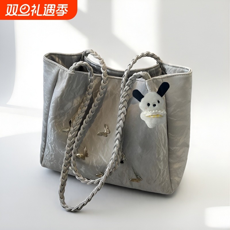 伊布古奇包包女新款今年流行大容量托特包百搭大学生上课包通勤包