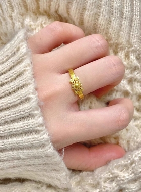 【花团锦簇】新中式国风花朵戒指女时尚轻奢优雅小众高级开口指环