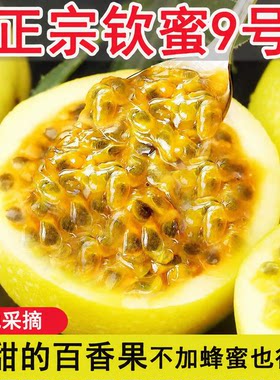 钦蜜9号黄金百香果新鲜现摘