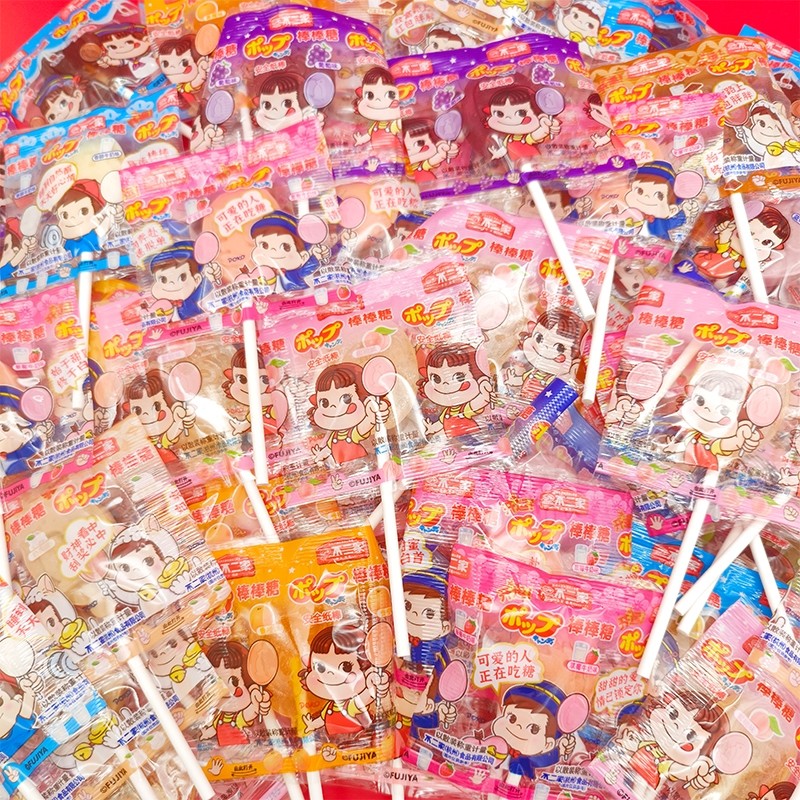 不二家水果味棒棒糖散装硬糖喜糖批发圣诞节糖果奖励学生儿童零食