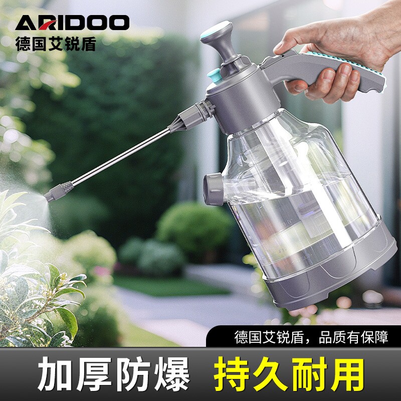 手动喷壶浇花家用清洁酒精消毒高压喷水壶浇水壶气压喷头带刻度图片