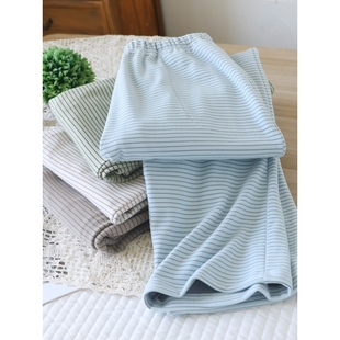 薄冬天直筒家 德绒保暖加厚带口袋外穿2025新款 红豆秋冬睡裤 女长裤