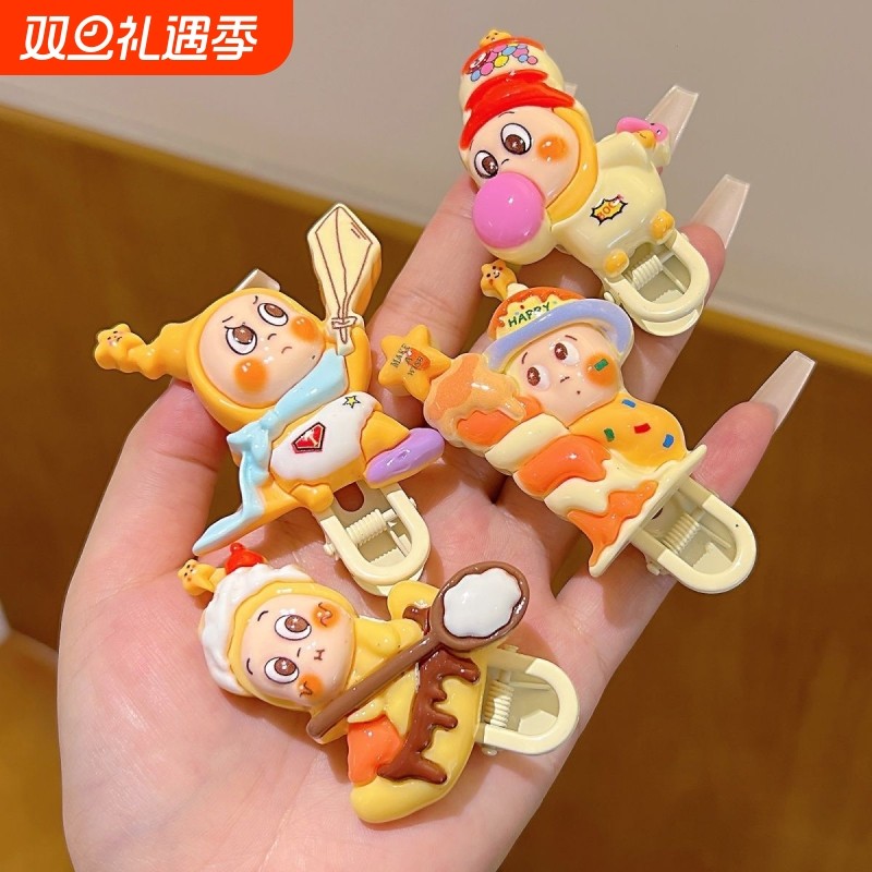 可爱星星人ins风发夹可爱甜美少女侧边刘海发卡洋气发饰爆款同款