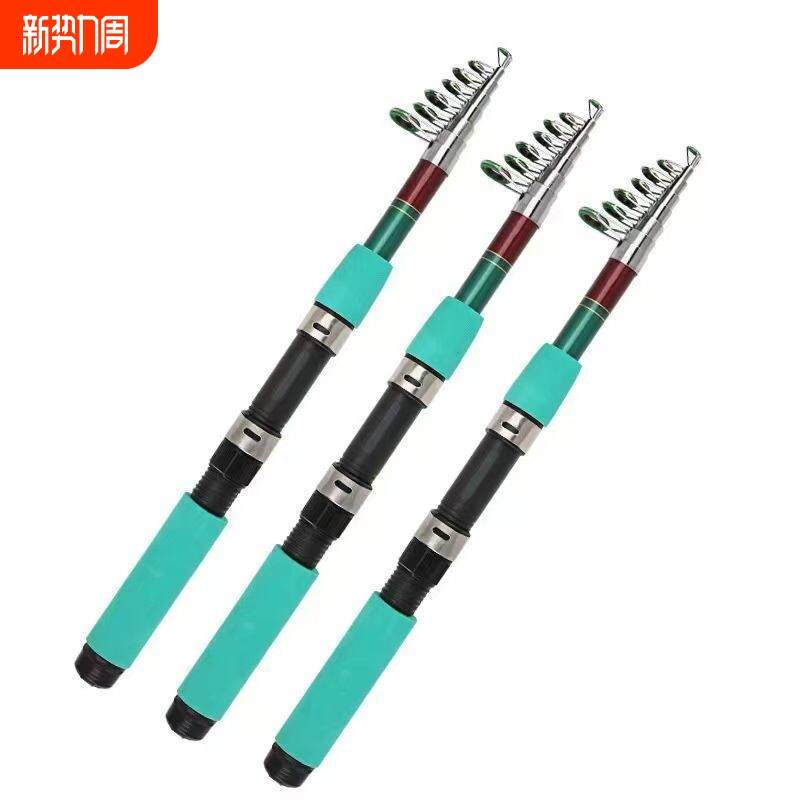 超硬玻璃钢短节海竿伸缩钓竿迷你海竿全套抛竿钓鱼竿锚杆冰钓