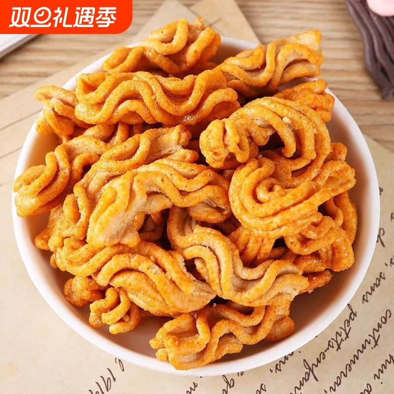 小双排骨酥酱香膨化食品香酥脆锅巴薯片童年怀旧零食散装办公室