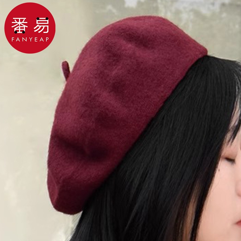 贝雷帽BC1SQ0-贝雷帽气质时尚英伦风云朵帽画家帽复古显脸小