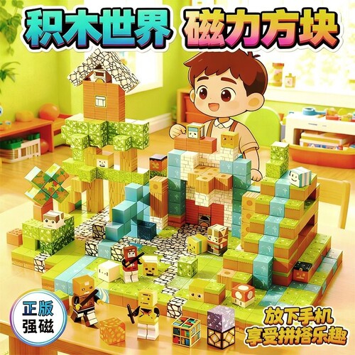我的世界磁力方块全套磁吸积木