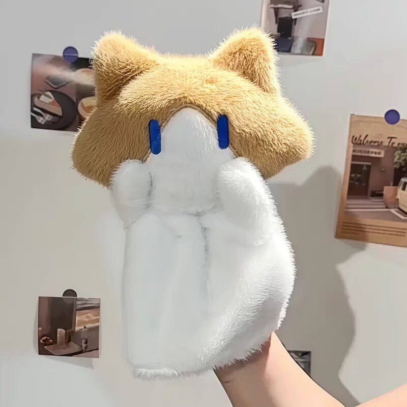 可爱猫咪公仔手套臭猫娃娃图片