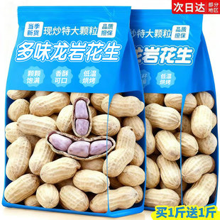 25年新货龙岩湿烤花生正宗福建特产连城紫衣带壳水煮花生炒货零食