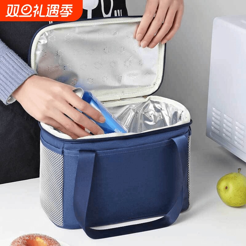 大容量保温袋饭盒包手提带饭包加厚铝箔保暖便当包午餐盒外卖防水