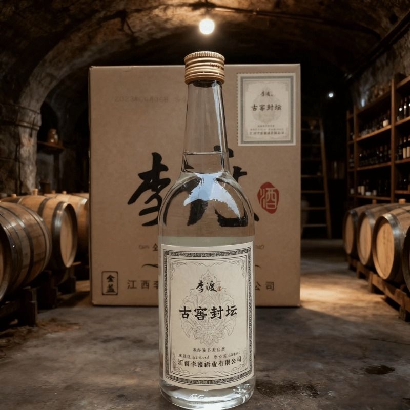李渡高梁古窖封坛500ml白酒52度浓特兼香型优级高粱酒业瓶装
