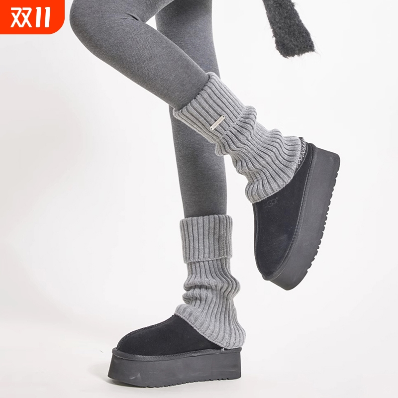秋冬季加厚保暖女堆堆袜中筒袜