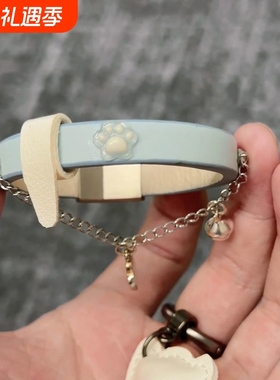 蓝色甜酷辣妹choker甜酷气质爆款猫爪手环洛丽塔手圈手链新款手饰