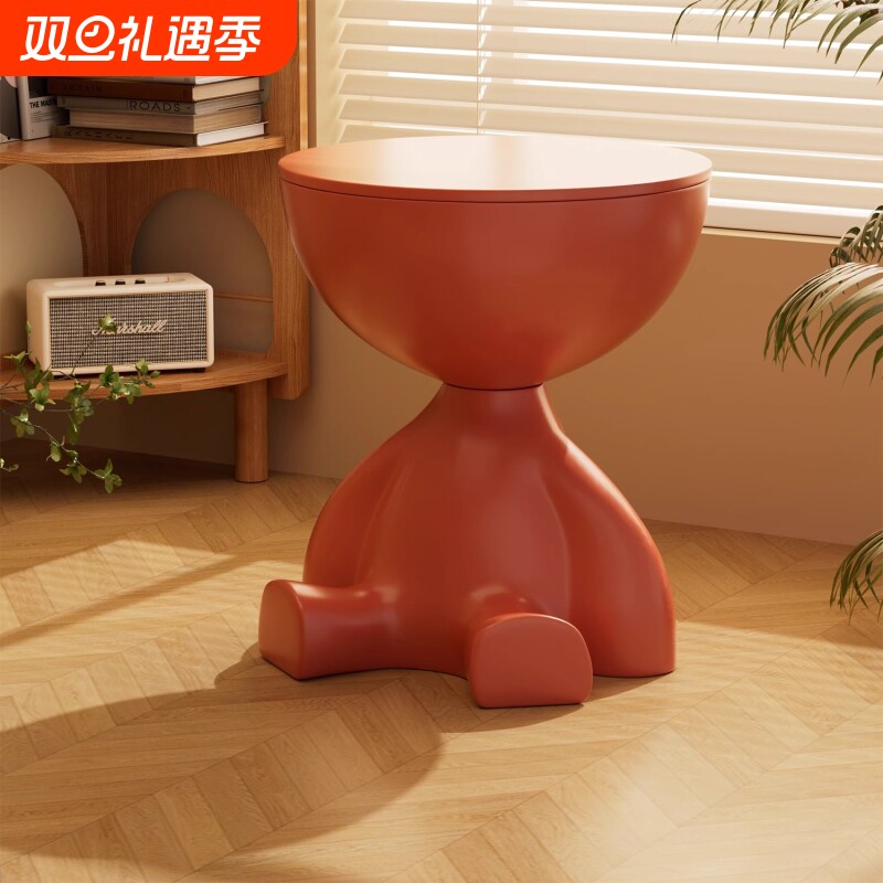 意式创意客厅沙发边几侧边柜小桌子现代角几边桌小茶几床头柜奶油