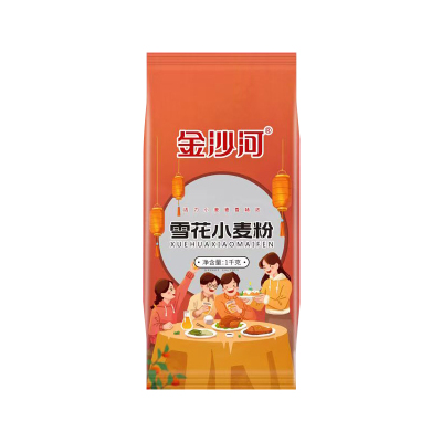 金沙河面粉饺子面小麦粉家用雪花小麦粉1kg