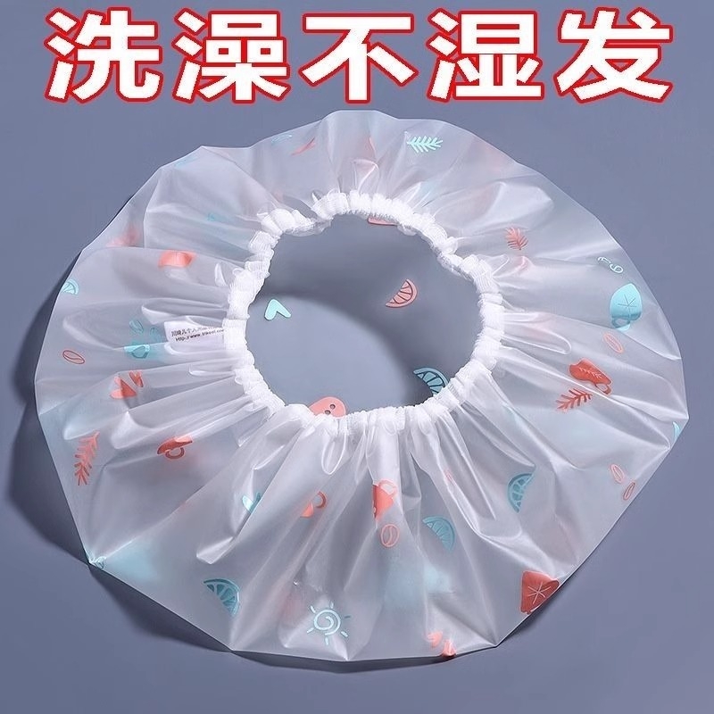 浴帽女款防水洗澡加厚头套沐浴女童大人帽子家用儿童成人头罩双层