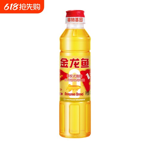 金龙鱼黄金比例食用植物调和油非转基因400ml小瓶装家用炒菜花生