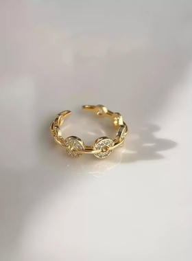 钱币戒指有钱在手戒指女士旺财戒指铜钱戒指食指戒指2025新款爆款