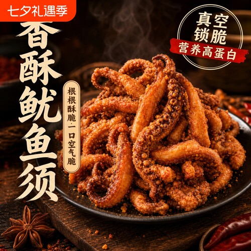 渔大叔鱿鱼须酥香脆鱿鱼条孕妇零食开袋即食鱿鱼干海鲜解馋小吃