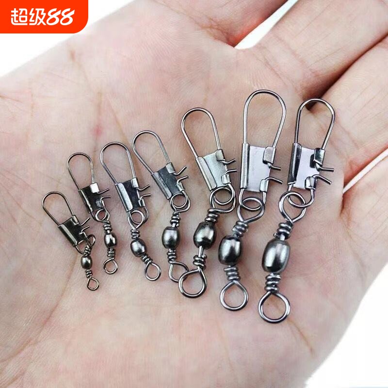 B型连接器连接环八字环8字扣转环渔具鱼线钓鱼海竿小配件美式