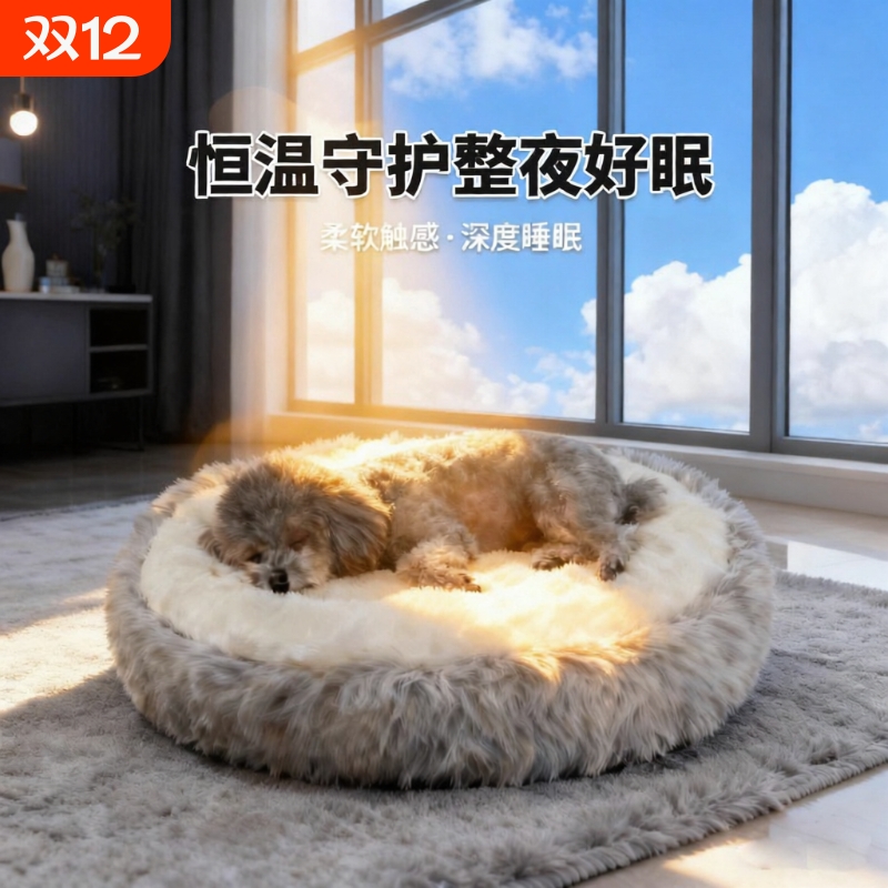 冬季加热猫窝冬天保暖猫垫子睡垫恒温发热猫咪电热毯宠物窝全封闭