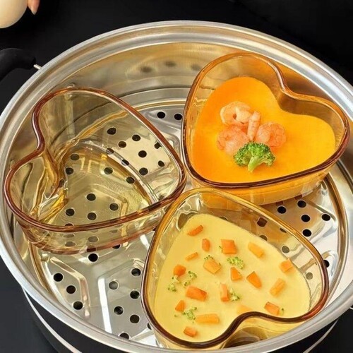 高硼硅260ML心形玻璃饭碗