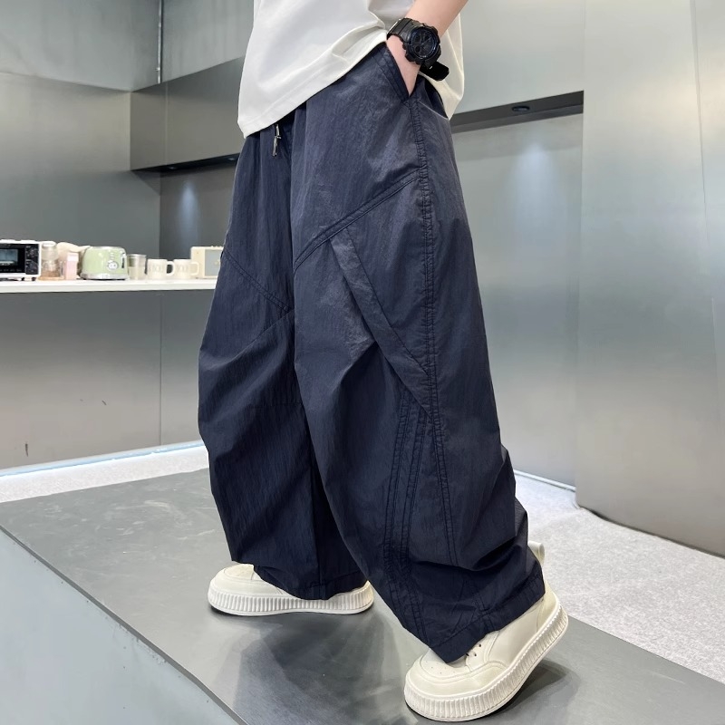 男童夏装薄款裤子2025新款儿童夏季大童防蚊冰丝裤夏款休闲工装裤