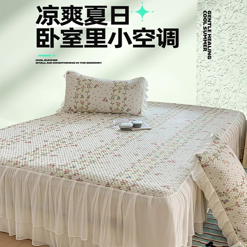 LangSha/浪莎2025云母新款冰豆豆凉席宿舍通用数码印花床