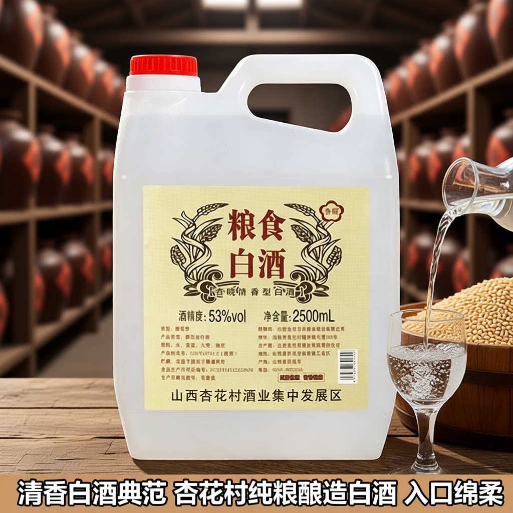 山西杏花村清香型白酒原浆纯粮食老酒泡酒散桶装酒厂包邮酿酒酒业