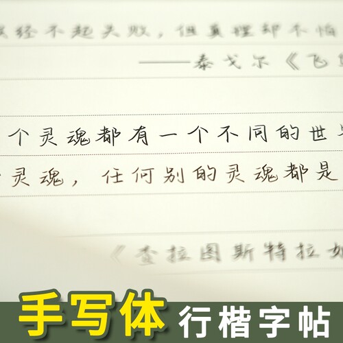 行楷字帖成人练字男女生字体临摹