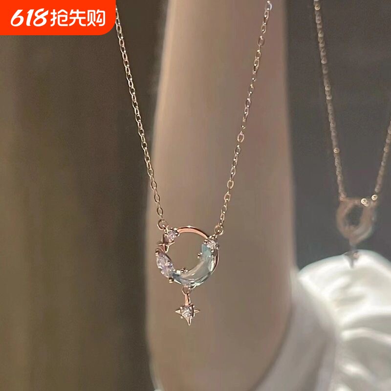 新中式项链锁骨链女颈链女银金色儿童礼物生日新年蝴蝶幸运如意