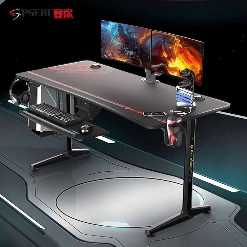 c赛途电脑桌电竞桌台式办公桌碳纤维家用卧室写字桌工作桌人体工