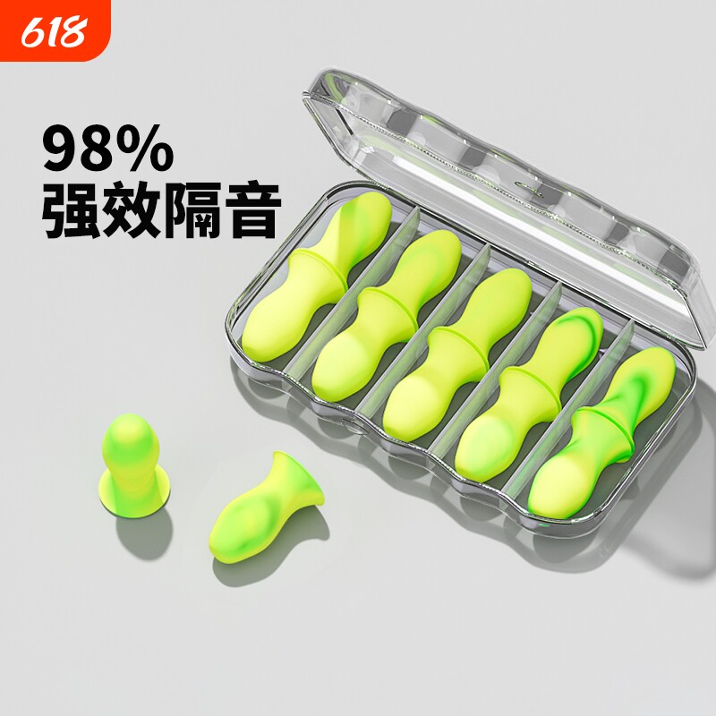 耳塞防噪音隔音睡眠睡觉专用宿舍学习晚超强静音神器学生泡棉降噪