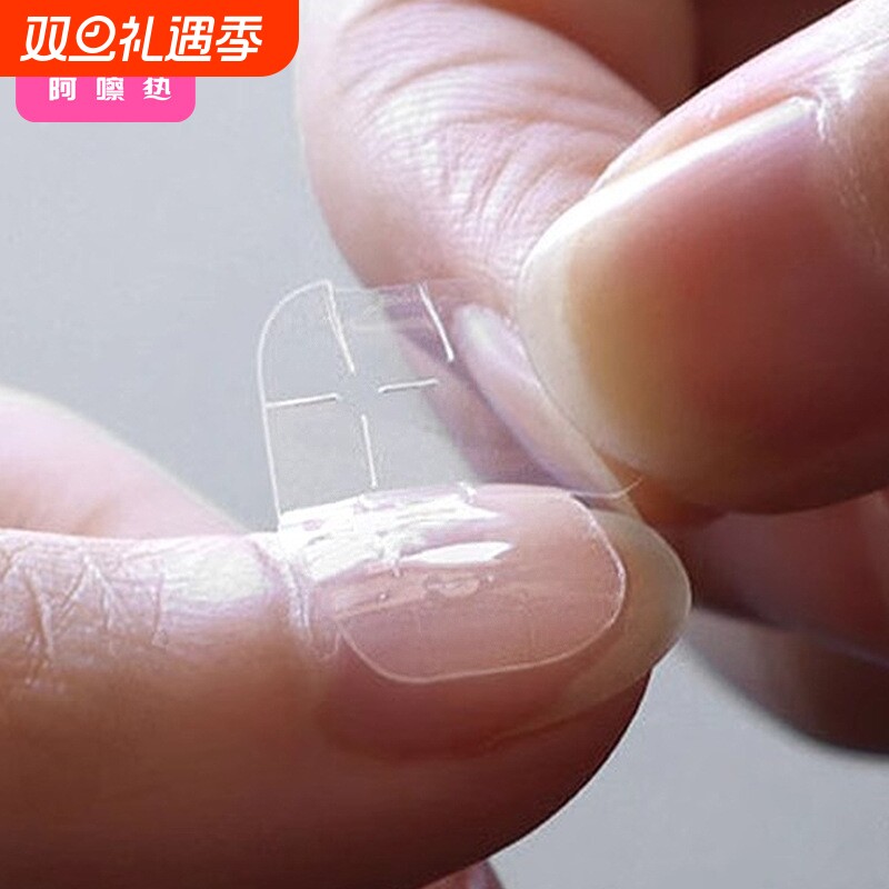 美甲贴片CB1sl001-透明款果冻胶美甲粘贴指甲背胶便携美甲工