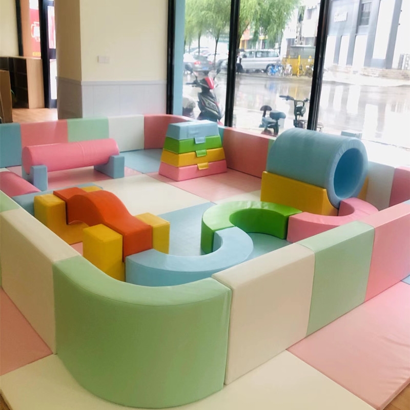 幼儿园儿童海洋球池早教防撞软包围栏波波球池室内沙池围挡海绵