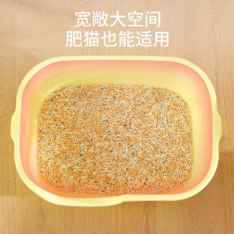 新款开放式猫砂盆超大号防外溅低门槛猫厕所屎盆子宠物用品批发