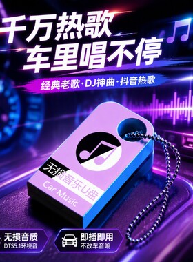 车载音乐U盘无损抖音歌曲DJ8090DJ经典歌词老歌音响汽车迷你音质