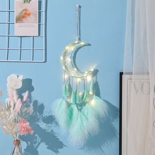 少女心森系捕梦网房间卧室挂饰风铃饰品挂件送女生特别 生日礼物