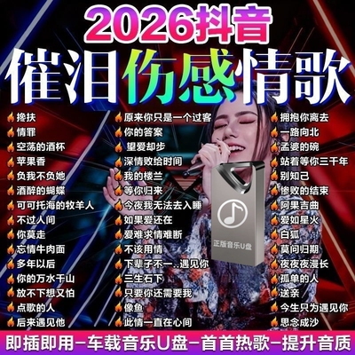 车载音乐u盘伤感中文情歌热门流行2025新款无损高品质车用优盘MP3