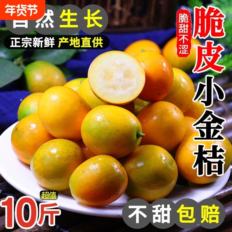 广西融安脆皮小金桔5斤新鲜桔子当季水果纯甜整箱包邮现摘桂林,水产肉类/新鲜蔬果/熟食,桔子,淘宝优惠券,粉丝福利购,淘宝优惠卷