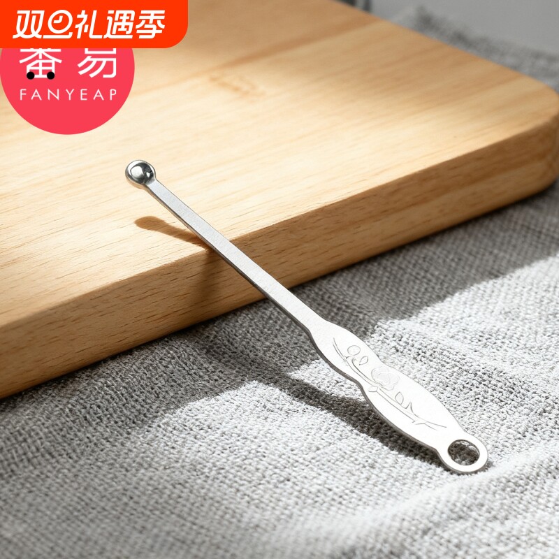 耳勺D1vl001-圆头薄边掏耳勺耳扒子家用挖耳勺老式采耳器工具发光