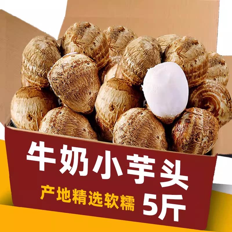 山东正宗牛奶小芋头毛芋艿高山小香芋头当季蔬菜软糯香甜新鲜粗粮