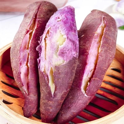 广东茂名正宗沙地冰淇淋红薯一点红番薯新鲜现挖板栗花心地瓜蜜薯