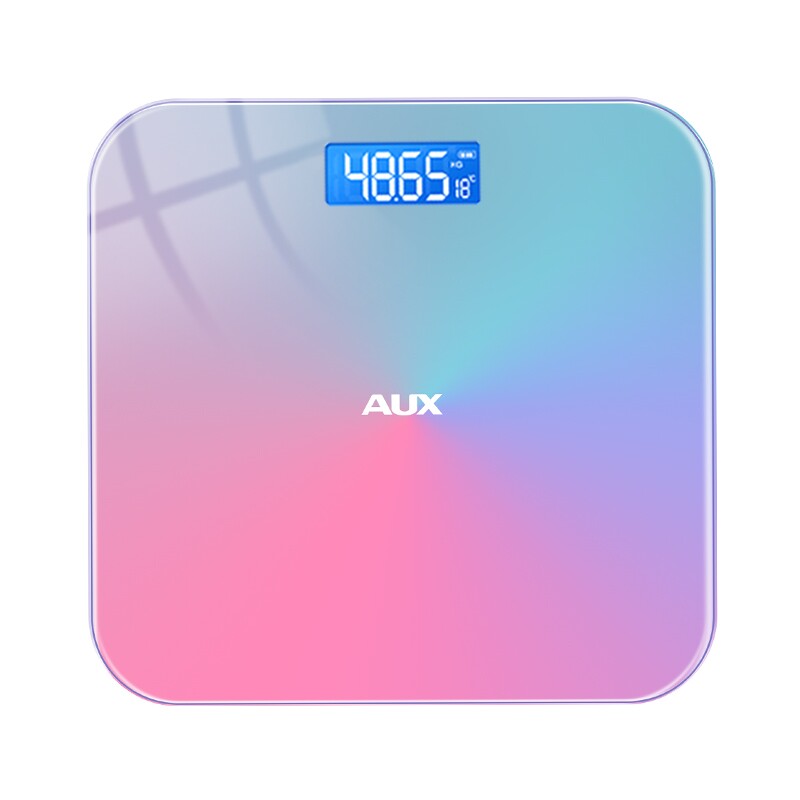 奥克斯体重秤家用高精准度电子秤智能人体秤电池款减肥人专用称重