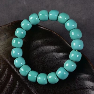 高瓷仿绿松石手链精品老型手串男女款 桶珠圆珠散珠配饰珠宝