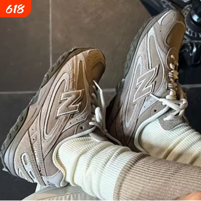 现货大促折扣nb204L薄底皮质跑鞋老爹鞋运动休闲德训miu系男女鞋