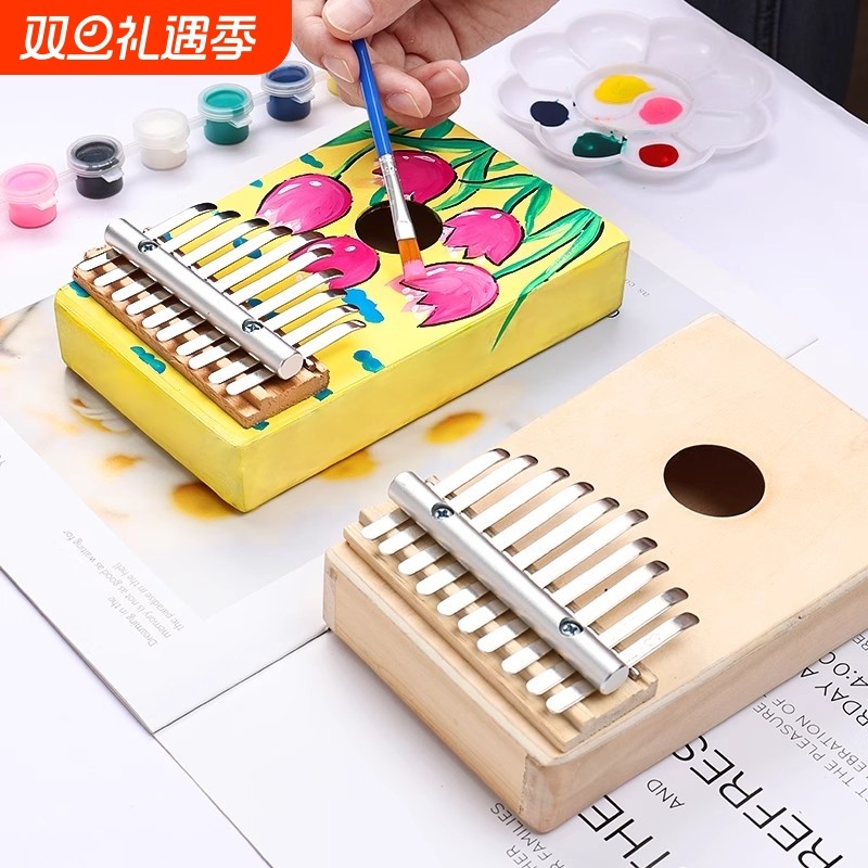 卡林巴拇指琴自制乐器手工diy材料包学生儿童手指琴套装科学实验