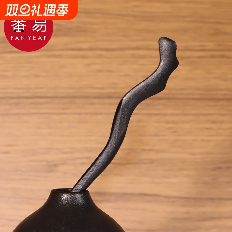 发簪/木AB1SQ0-汉服古风发钗日常盘发用简约木钗流苏步摇中式