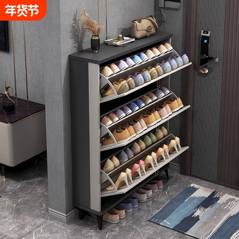 意式超薄鞋柜家用进门口门外大容量小空间玄关柜简约现代储物鞋架,住宅家具,鞋柜,淘宝优惠券,粉丝福利购,淘宝优惠卷